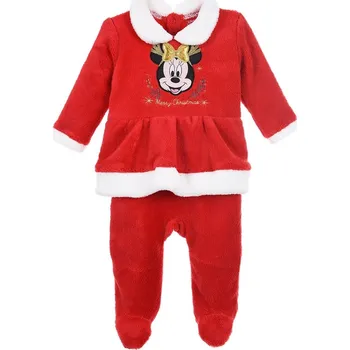 Kojenecký overall Červený dívčí overálek Minnie Mouse Velikost: 74