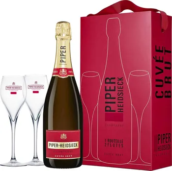 Piper Heidsieck Cuveé Brut + 2 sklenice
