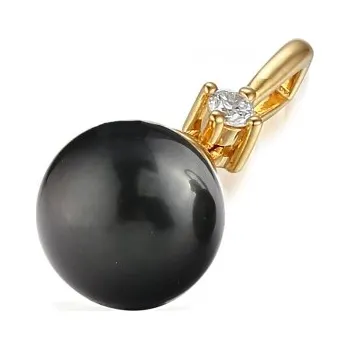 Přívěsek Luxusní přívěsek Morgan, zlato a tahitská perla Materiál šperku: Žluté zlato