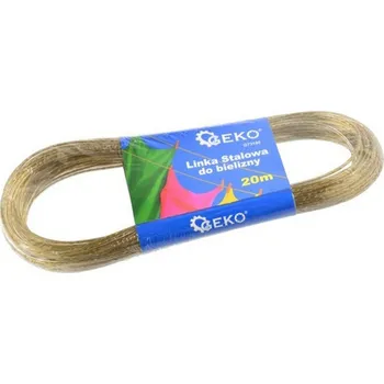 Šňůra na prádlo Šňůra ocelová na prádlo, 2mm x 20m GEKO nářadí G73190