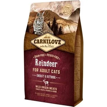 Krmivo pro kočku Carnilove Cat Reindeer for Adult Energy & Outdoor varianta 2 kg