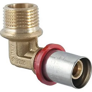 Instalatérský materiál AL-PEX koleno vnější M3/4"x20 lisovací