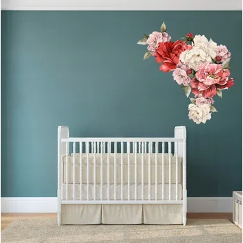 Samolepící dekorace Dekorační květinová nálepka na zeď