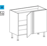 EBS ES99RLPS Skříňka spodní rohová, 110 cm, diamantově šedá