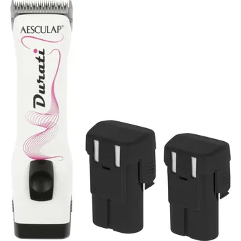 strojek na stříhání srsti Kerbl Aesculap Strojek stříhací Durati ProWhite XT436-WP na skot a psy, včetně hlavy a 2 ks baterie