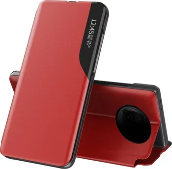 Pouzdro na mobilní telefon Forcell Eco Leather View Case pro Xiaomi Redmi Note 9T 5G červené