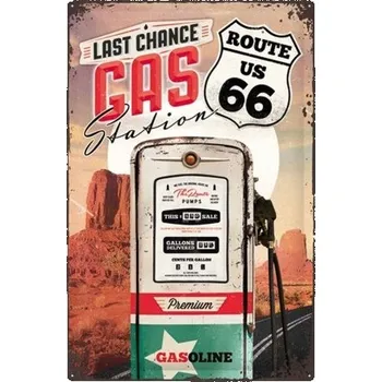 Plechová cedule Nostalgic Art Plechová cedule – Route 66 Gas Station