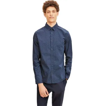 Pánská košile TOM TAILOR PÁNSKÁ KOŠILE VZOR -NAVY M