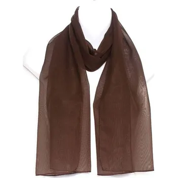 Šála Šifonová šála čokoládová (301216)