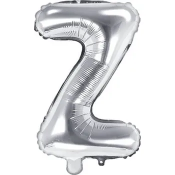 Balónek Fóliový balónek písmeno Z, 35cm, stříbrná