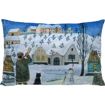 Dekorativní polštářek Moravská Ústředna Brno Polštář Josef Lada 45 x 30 cm