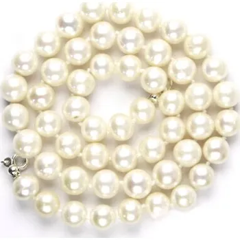 Náhrdelník Náhrdelník přírodní perly bílé 8 mm - 1838