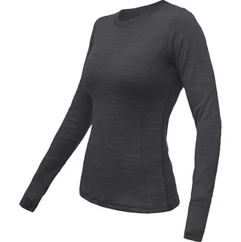 SENSOR MERINO BOLD dámské triko dl.rukáv anthracite gray Velikost: XL