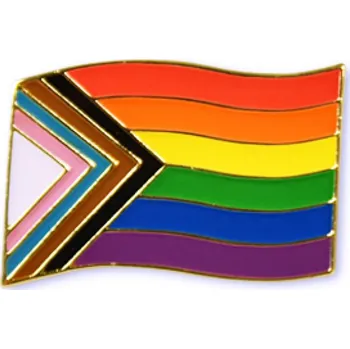 Odznak (pins) 20mm duhová vlajka LGBT Pride - barevný