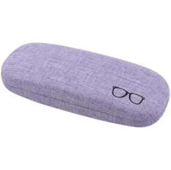 Brýlová obroučka Pevné látkové pouzdro na brýle - Fialové