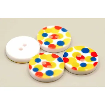 Knoflík Dětský knoflík - puntíky - průměr 1,3 cm