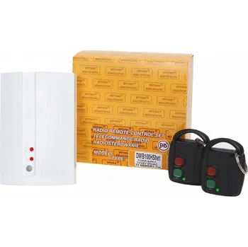 Dálkový ovladač vrat ELMES ELECTRONIC Elmes DWB100HShet 2-kanálový přijímač + 2 dvoutlačítkové dálkové ovladače, napájení 12/24V DC/AC