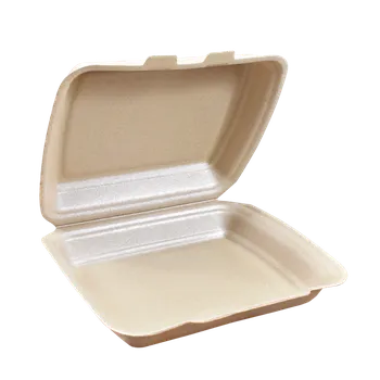 Jednorázové nádobí EcoPack Menu box 1-dílný EPP (dvou zámkový) hnědý krt/125 ks