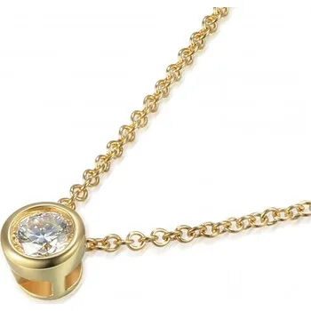 Náhrdelník Elegantní zlatý náhrdelník Kirsty osazený briliantem Materiál šperku: Žluté zlato, Délka: 43 cm