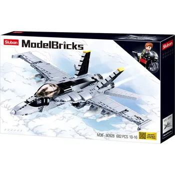 Stavebnice Sluban Sluban Model Bricks M38-B0928 stíhačka F/A-18 Super Bumblebee
