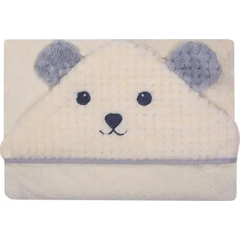 Dětská osuška s kapucí 120 x 100 cm Myš béžová