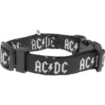 Obleček pro psa obojek pro psa PERRIS LEATHERS - AC/DC - Black White