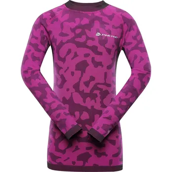Dívčí tričko Alpine Pro Evado Dětské spodní triko dlouhý rukáv KUNS024 fuchsiová S