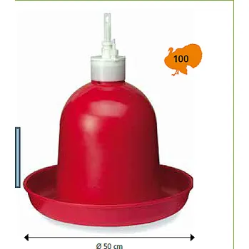 Chov hospodářského zvířete Zátěžová napáječka pro krůty, husy velkoobjemová, sama se doplňuje