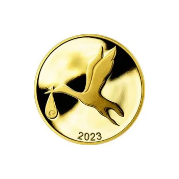 2023 - Dukát k narození miminka - čáp