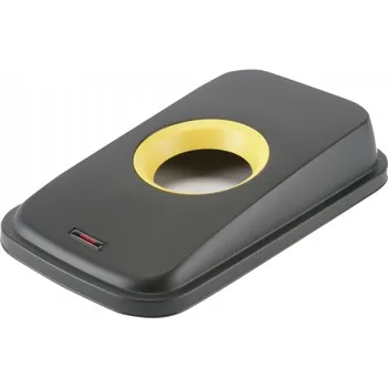 Odpadkový koš Vileda Professional VILEDA - Geo Víko metalického odpadkového koše 55l a 70 l černá/žlutá, 29x49x9 - 1 ks