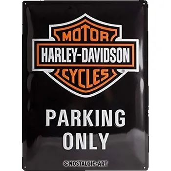 Plechová cedule Nostalgic Art Plechová cedule Harley Davidson Parking Only