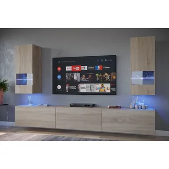 Obývací stěna Ral Obývací stěna OPIA 6, 249 cm - Sonoma