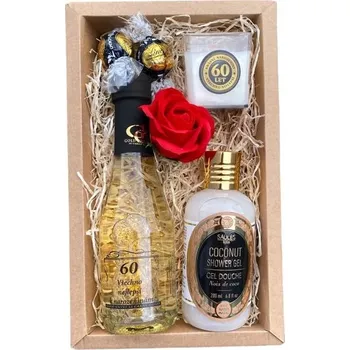 Dárkový potravinový koš Abedeo Dárkový balíček pro ženy k 60. narozeninám