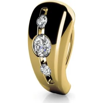 Přívěsek Decentní zlatý přívěsek Syros se zirkony Materiál šperku: Žluté zlato