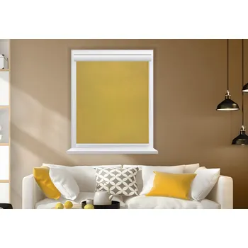 Roleta Rolux Vnitřní zastiňující látková roleta Color hit Fréziová žlutá (BERLIN 0812), 500 mm, 600 mm