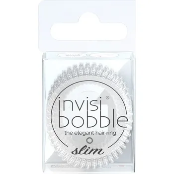 Invisibobble SLIM Mother of Chrome - Gumička do vlasů slim 3 ks