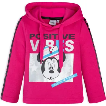 Dívčí mikina Dívčí mikina DISNEY MINNIE POSITIVE VIBES růžová Velikost: 104