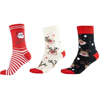 Pánské ponožky VFstyle Pánské vánoční ponožky REINDEERS 2+1 zdarma Velikost: 43 - 46, Balení: 3 páry