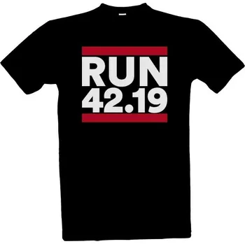 Tričko s potiskem Run 42.19 - Marathón pánské