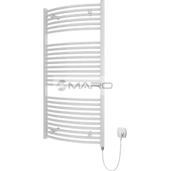 Radiátor Smart10 Roll Radiátor trubkový prohnutý elektrický 1215 x 750 mm, bílý (včetně topné tyče 700 W), ROLL RE 1215-0750-01