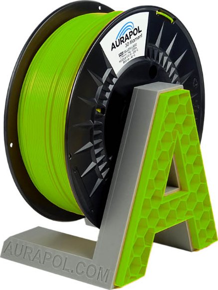 Filament Aurapol PLA ŽLUTOZELENÁ 1,75 mm 1 kg.