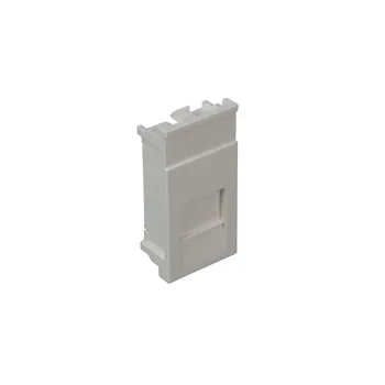 Elektrická zásuvka CM6CESAW-X Držák modulů MINI-COM 25x50mm, arkticky bílý, bal. 10 kusů