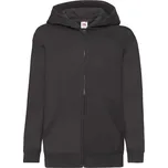 Fruit of the Loom Dětská mikina s kapucí 62-045-0 Black 152