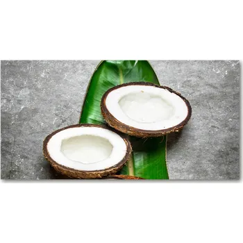 Obraz Foto obraz skleněný horizontální Půlky kokosů