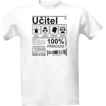 Tričko s potiskem Učitel pánské