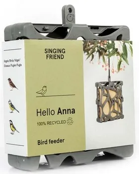 Krmítko pro ptáka Singing Friend Anna šedé