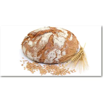Obraz Foto obraz skleněný horizontální Chléb a pšenice