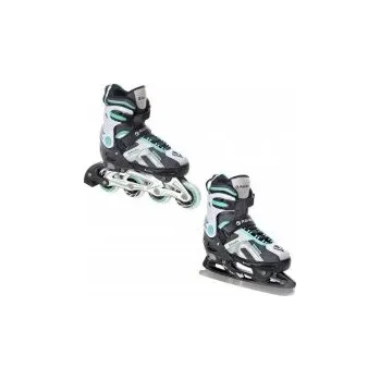 Kolečkové brusle Raven Pulse 2v1 black/mint EU 37-40 brusle + DÁREK DLE VÝBĚRU!