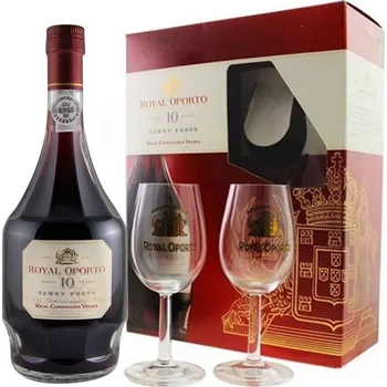 Likér Royal Oporto Tawny 10 Years aged + 2 sklenice 0,75 l 20 %