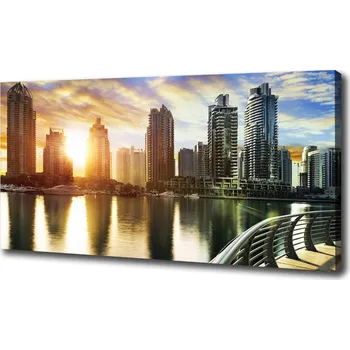 Obraz Foto obraz na plátně Dubai západ slunce
